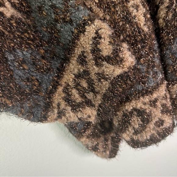 ZARA SHORT METALLIC THREAD JACQUARD COAT CARDIGAN SZ XS-S - Picture 6 of 10